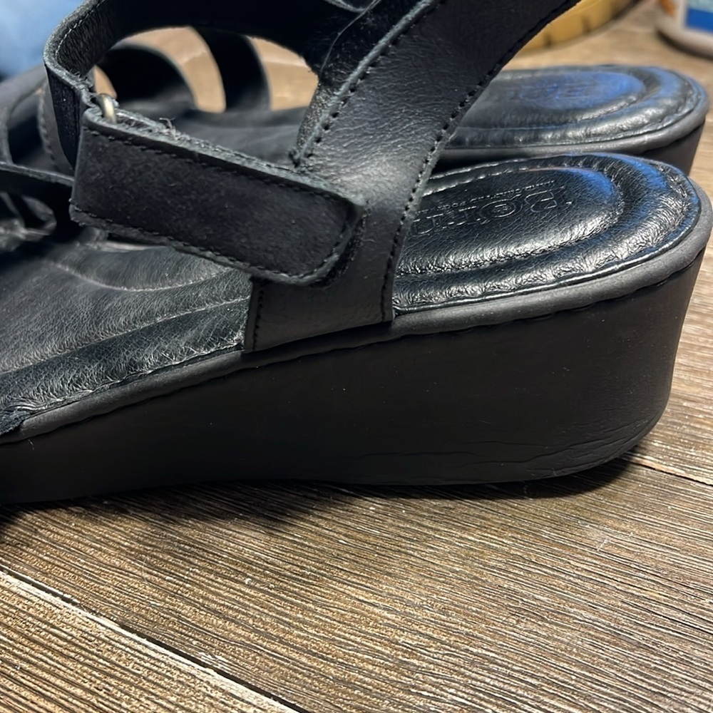 Born Black Leather Sandals - Picture 3 of 5